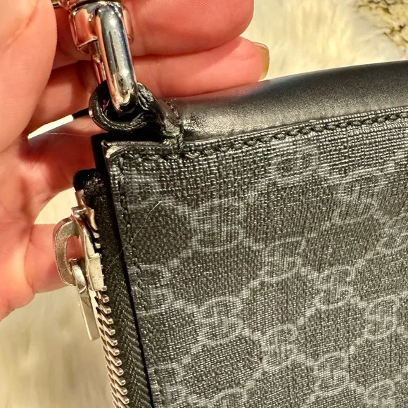 Gucci Gray and Black Messenger Bag - Picture 9 of 16